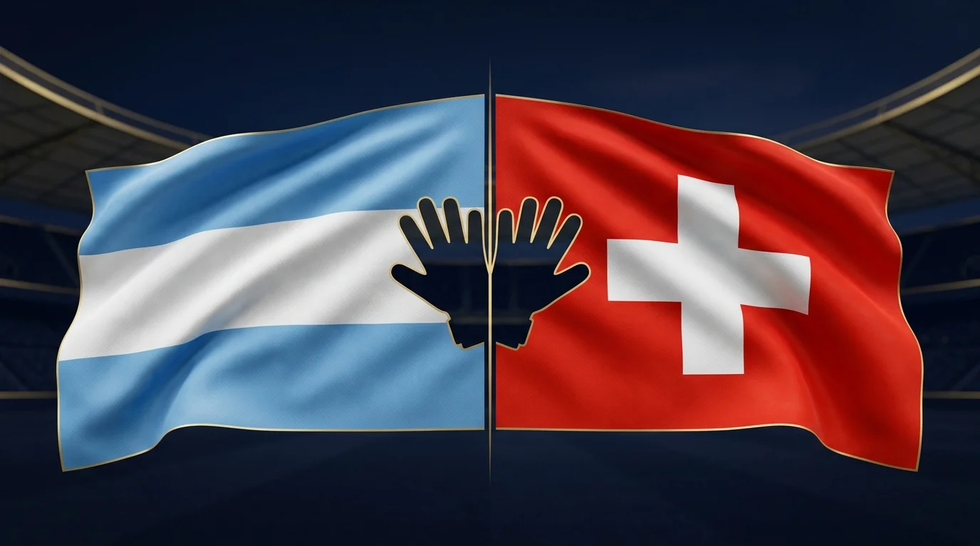 Argentinien géint d'Schweiz am WM-Véierelsfinall am Arrowhead Stadium zu Kansas City