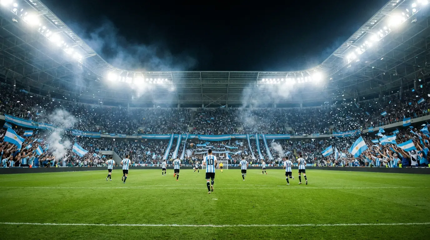 Argentinien Nationalekipp bei der WM 2026 - D'Albiceleste als Titelverteideger mat Lionel Messi