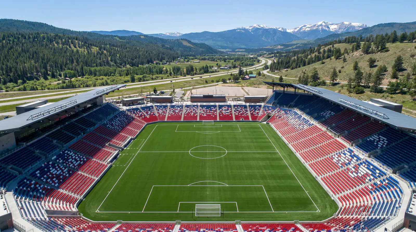 Iwwersiicht vum Weltmeeschterschaft 2026 mat Stadien an den USA, Mexiko a Kanada
